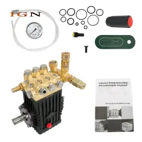 Ign2185604 Genrics New 3600 Psi 4.9gpm 24mm Belt Drive Pressure Power Washer Pump Solid Shaft