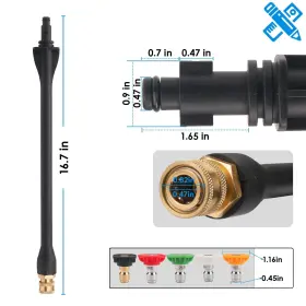 Ggte 715030022051 Pressure Washer Extension Wand For Ryobi Portland Husky Wan #2