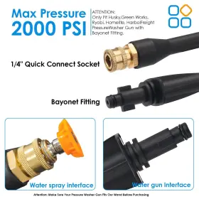 Ggte 715030022051 Pressure Washer Extension Wand For Ryobi Portland Husky Wan #3