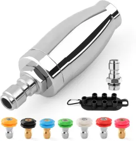 Giantool 027685943026 Pressure Washer Tips Turbo Nozzle 4000 Psi 360 Rotating Power