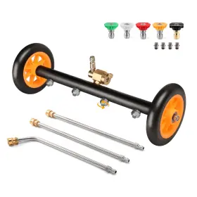 Giantool 766157635020 Undercarriage Pressure Washer Cleaner 16 Inch Water Broom For Power U