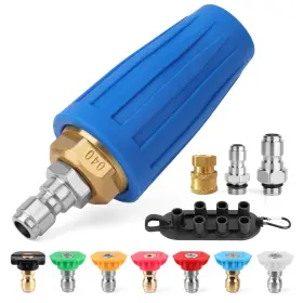 G040 Giantool Turbo Nozzle Pressure Washer 4000 Psi 7 Accessories For Concrete And Driveway C