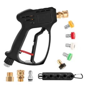 Pwg001 Giantool Pressure Washer Gun 360 Swivel Short High Power Max 5000psi With