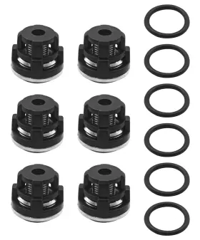 Gck8 Gibacad 6-pack Pressure Washer Pump Check Valves Kit With O-rings Fits For Annovi Rev Gck8 Gibacad 6-pack Pressure Washer Pump Check Valves Kit With O-rings Fits For Annovi Rev