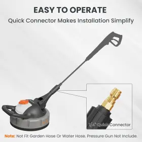 Hlsc-9 Giraffe Tools Pressure Washer Surface Cleaner 3200 Max Psi 1/4 Inch Quick-connect #3