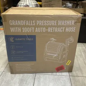 P106 Giraffe Tools Grandfalls Pressure Washer With 100ft Auto-retract Hose -