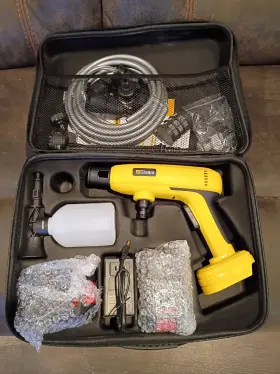 Ldd4mb020 Gisam Cordless 21v Battery Pressure Washer Kit Soap Tank Carry Handle Compact