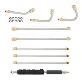 Gt7045402 Globalmart-top Upgrade Power Washer Lance Pressure Extension Wand 1/4 Inch Connect 9 Pack