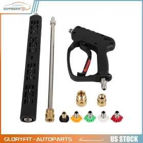 Glf180fg185d143 Gloryfit-autoparts Pressure Washer Gun With Extension Wands Swivel Quick Connect M22-14mm 3/8 Inch 4500psi