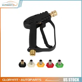 Glf180fg203d128 Gloryfit-autoparts Short Pressure Washer Gun With M22-14mm Inlet Stubby High Handle
