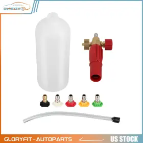 Glf180fg217d117 Gloryfit-autoparts Heavy Duty Foam Cannon Professional Car Wash Pressure Washer 1/4 Inch 5 Nozzle Tips