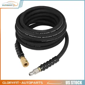 Glf180fg219d115 Gloryfit-autoparts 25ft 4800psi Pressure Washer Hose 1/4 Inch Hot/cold Water Replacement Extension