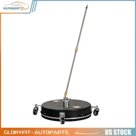 Glf180fg523d105 Gloryfit-autoparts 18.5 Inch Black Pressure Washer Surface Cleaner With 4 Wheels Stainless Steel 4000 Psi
