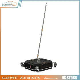Glf180fg526d102 Gloryfit-autoparts 16 Inch Pressure Washer Surface Cleaner With 4 Wheels And 2 Extension Wands Black
