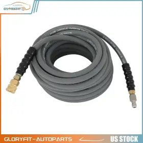Gloryfit-autoparts Go171ly641n94 Gray Pressure Washer Hose 3/8 Inch X 100ft 4000 Psi Non-marking With Couplers