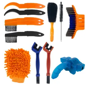 Auto12 Gontsig Set Of 12 Cleaning Brush Kit For Motorcycle Bicycles 1 Count Pack 11 Auto12 Gontsig Set Of 12 Cleaning Brush Kit For Motorcycle Bicycles 1 Count Pack 11