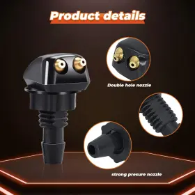 Goothx 744110633726 2pcs Front Windshield Washer Nozzles Nozzle Kit And Flu #3