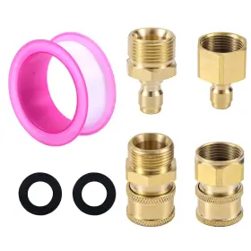 1059837 Gosknor 4pcs M22-15mm To 1/4in Pressure Washer Adapters Coup