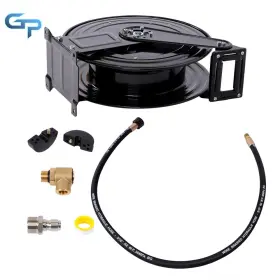 Gre197080 Greatparts Auto-retractable Pressure Washer Hose Reel 50ft X 3/8 Inch 4000 Psi Heavy Duty