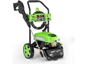 Pw06-plus-g Greener Electric Pressure Washer 3800 Max Psi 2.4 Gpm Soap Tank - Green