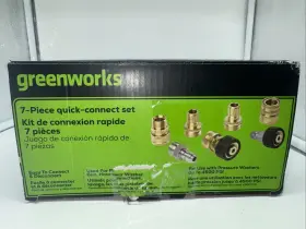 Greenworks 195526141792 Pressure Washer 7 Piece - New Inside