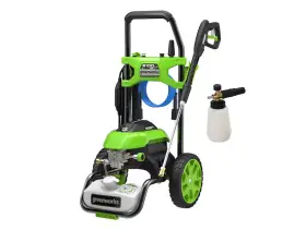 2100 Greenworks 195526156895 Psi Electric Pressure Washer With Premium Foam Cannon