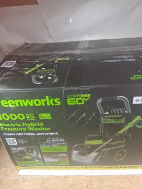 Greenworks 195526193838 3000 Psi 2.0 Gpm Hybrid Corded Electric/ Cordless Pressure Washer