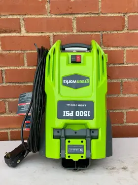 51052 Greenworks 1500 Psi 1.3 Gpm Corded Electric Pressure Washer Body Only #