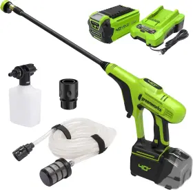5121302 Greenworks 40v 600 Psi 0.8 Gpm Power Cleaner 2ah Usb Battery Charger 2.0ah