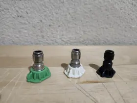 5201502 Greenworks Genuine Universal Pressure Washer Nozzle Tips X3