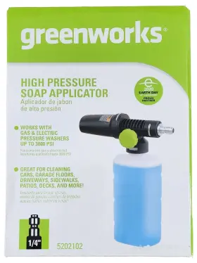 5202102 Greenworks High Pressure Soap Applicator Universal Washer Attachment