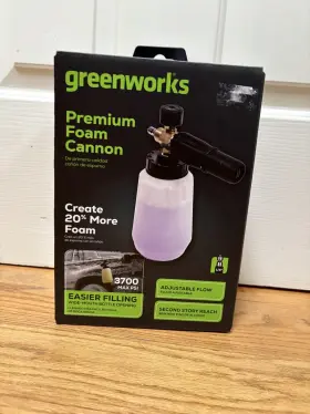 Greenworks 841821098148 Premium Foam Cannon Black