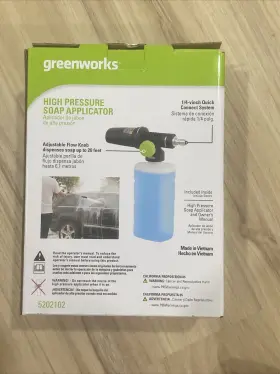 Greenworks 938528991154 Highpressure Soap Applicator Works With Gas Electric Pressure Washers #2