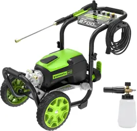 Gpw2700fca Greenworks 2700 Psi Pressure Washer 2.3 Gpm Max With Foam Cannon - Powerful En