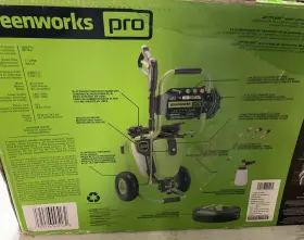 Gpw3001 Greenworks Pro 3000 Psi Electric Pressure Washer 25ft Hose 35ft Cord 5no #2