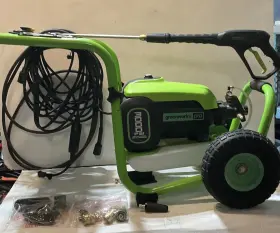 Gpw3001 Greenworks Pro 3000 Psi Electric Pressure Washer 25ft Hose 35ft Cord 5no #3