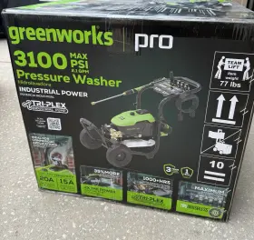 Gpw3100c Greenworks Pressure Washer Industrial Grade 3100-psi 2.1-gpm Electric