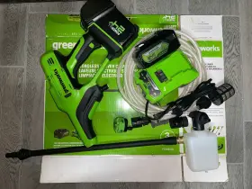Pc24b410 Greenworks 24v 600 Psi Battery Pressure Washer With 4ah Usb Batt And Char