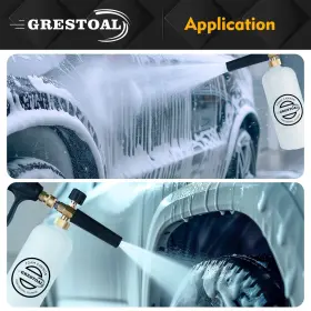 Grestoal 797422806890 Pressure Washer Gun Foam Cannon Snow Lance Short With 5 Pres #2