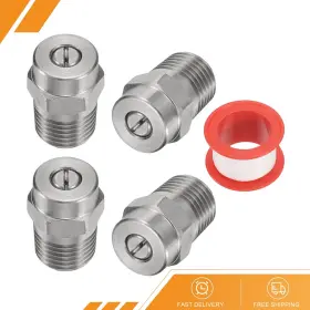 Gryfton 601968524982 4pcs - Threaded Nozzle Tips With 1.07mm Orifice 1/4 Inch Male Npt 25 Degree