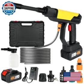 B0dzbvkww6 Guattine Cordless Pressure Washer 990 Psi Portable Battery Power With 6-in-1 Nozz