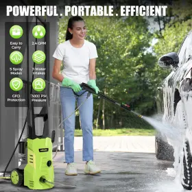 Guifin 751018817707 Electric Pressure Washer - Portable Power With Soap-adjustable Tank S #2