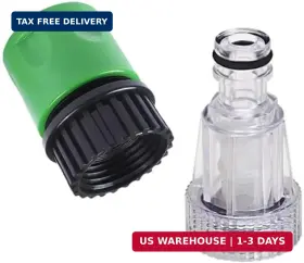 Hao Yuan Star 764807490777 Quick Connect Pressure Washer Garden Hose Adapter - 3/4 Inch Access