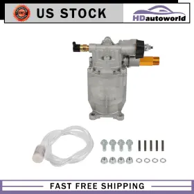 Hd180fg188d59 Hdautoworld Pressure Washer Pump Horizontal 3/4 Inch Shaft - Max 3000 Psi 2.5 Gpm Oil Sealed