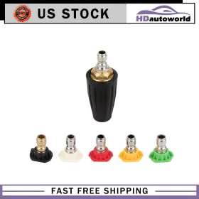 Hd180fg189d60 Hdautoworld 1/4 Inch High Pressure Washer Rotating Turbo Nozzle Spray Tip 4.0 Gpm 3000 Psi Quick