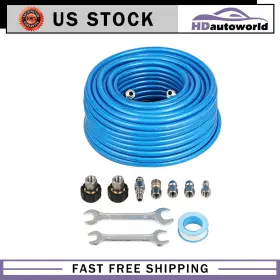 Hd180fg218d83 Hdautoworld 5800 Psi Pressure Washer Sewer Jet Kit 100ft 1/4 Inch Upgraded Pu Hose Blue New