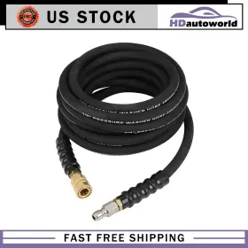 Hd180fg219d84 Hdautoworld 25ft 4800psi Pressure Washer Hose 1/4 Inch Hot/cold Water Replacement Extension