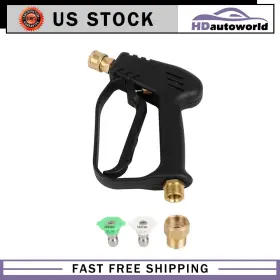 Hd180fg221d86 Hdautoworld Short Pressure Washer Gun With M22-14mm Inlet Stubby High Handle New
