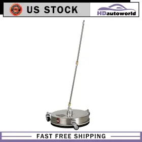Hd180fg519d90 Hdautoworld 15 Inch Pressure Washer Surface Cleaner 4000 Psi With 2 Extension Wands 3 Wheels