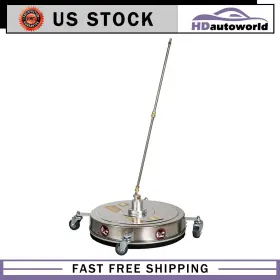 Hd180fg521d92 Hdautoworld 20 Inch Pressure Washer Surface Cleaner Stainless Steel With 4 Wheels 4000 Psi